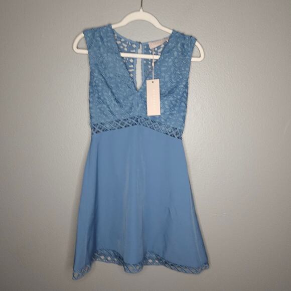 Keepsake the label dusty blue mini dress NWT - Picture 7 of 11